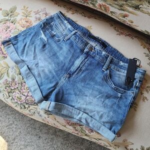 Joe's Distressed Cuffed Denim Shorts
